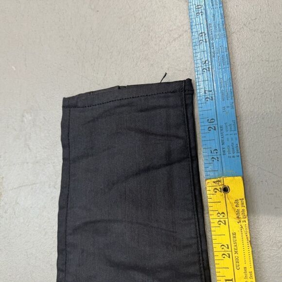 Rag & Bone Devi Skinny Jeans Lace Up Ankle Waxed Coated Black Wash Sz 28 (31x28) - Picture 5 of 9